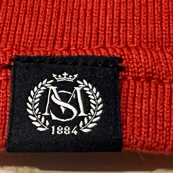 Marks & Spencer M&S Sweater Top Mens Retro Colorblock Striped Cotton Denim - Picture 4 of 16